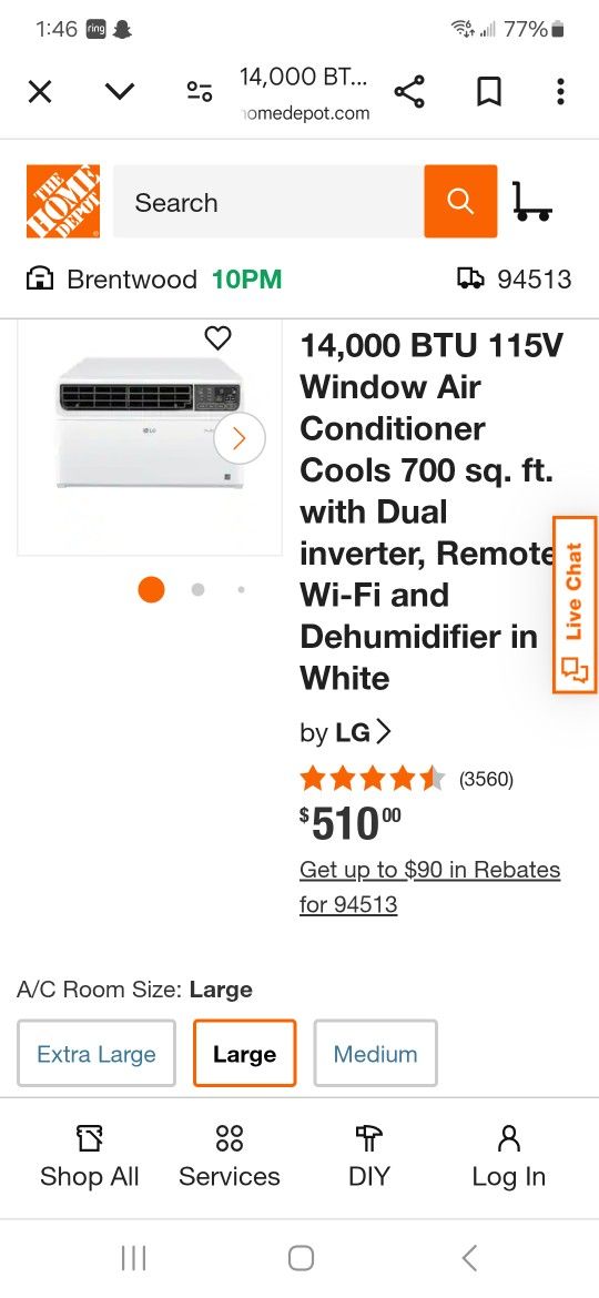 LG WINDOW AC