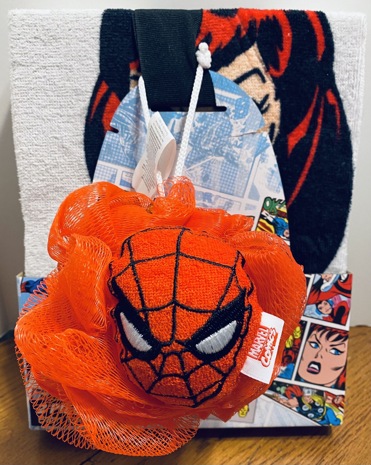 Spider-Man Bath Towel and Loofah Set