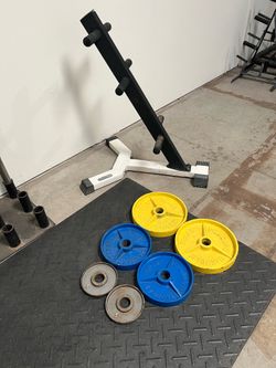 Olympic Weights with Stand