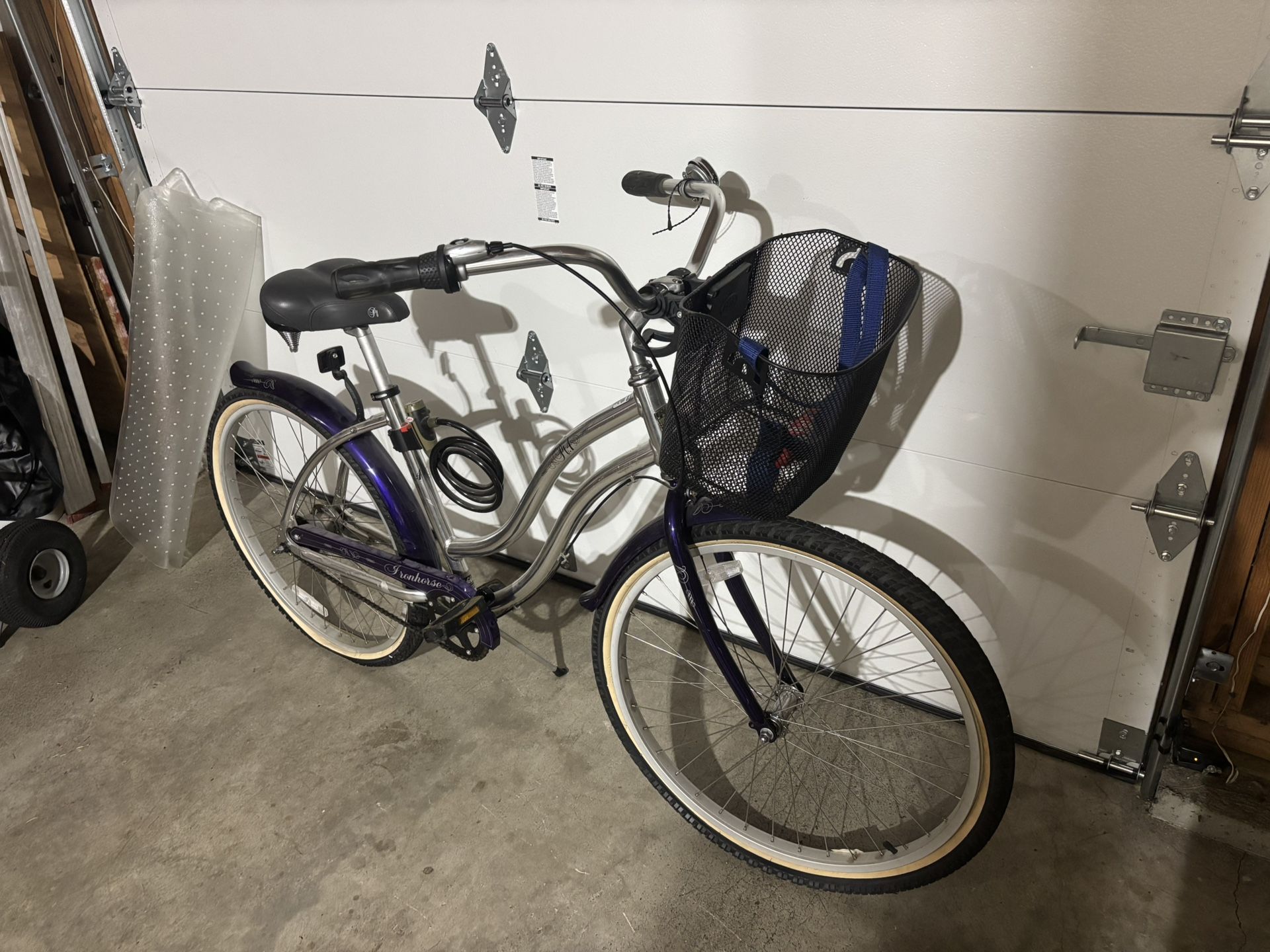 Purple Iron horse Pedal-brake Cruiser Bike