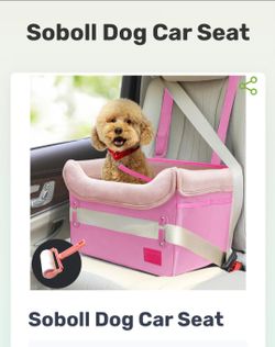 Soboll dog car seat New pink