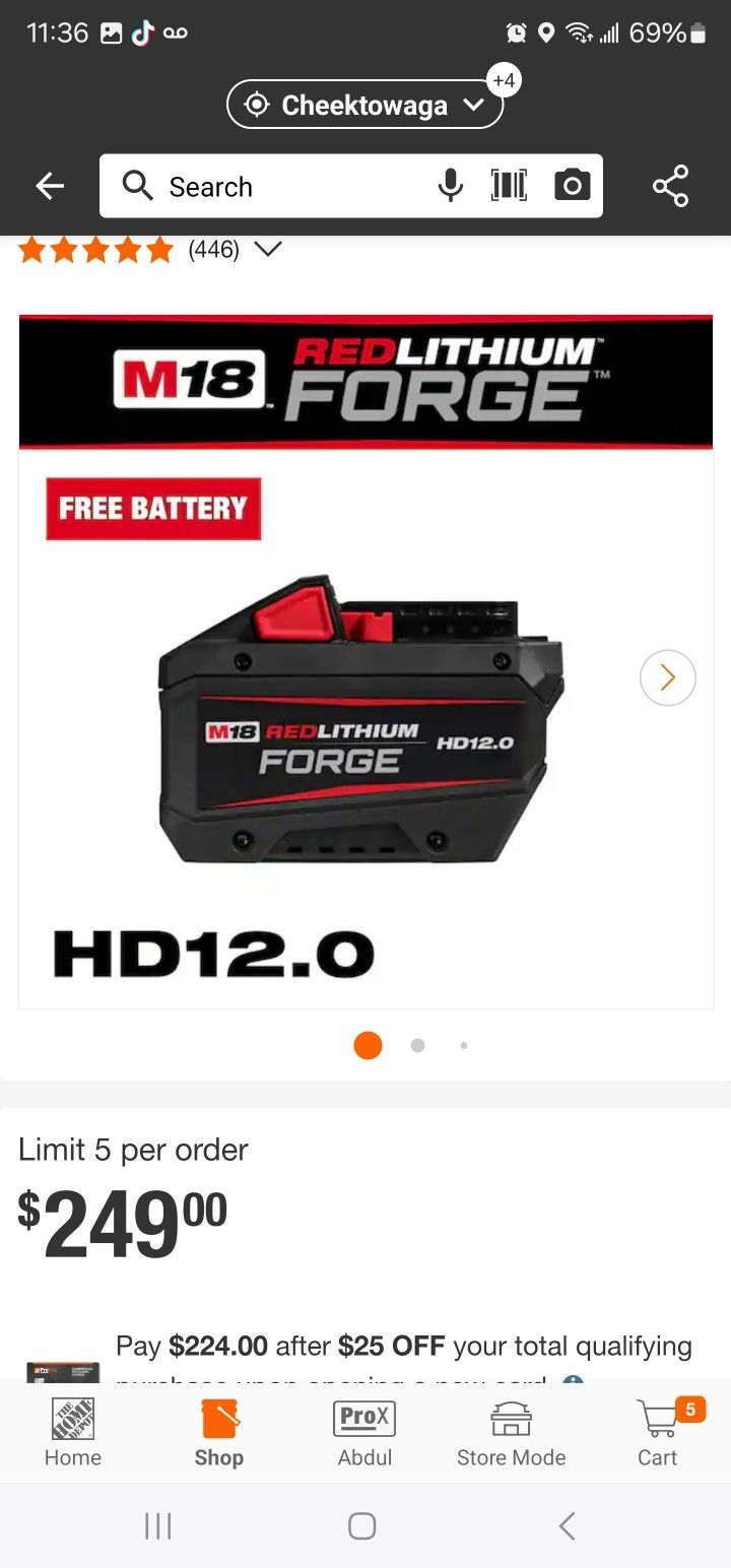 milwaukee 12 ah battery
