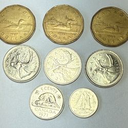 Set Of Collector Grade Misc Coins From Canada