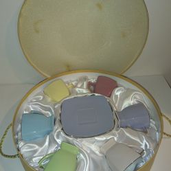 Vintage Pastel Espresso Cup Set – Mid-Century Charm