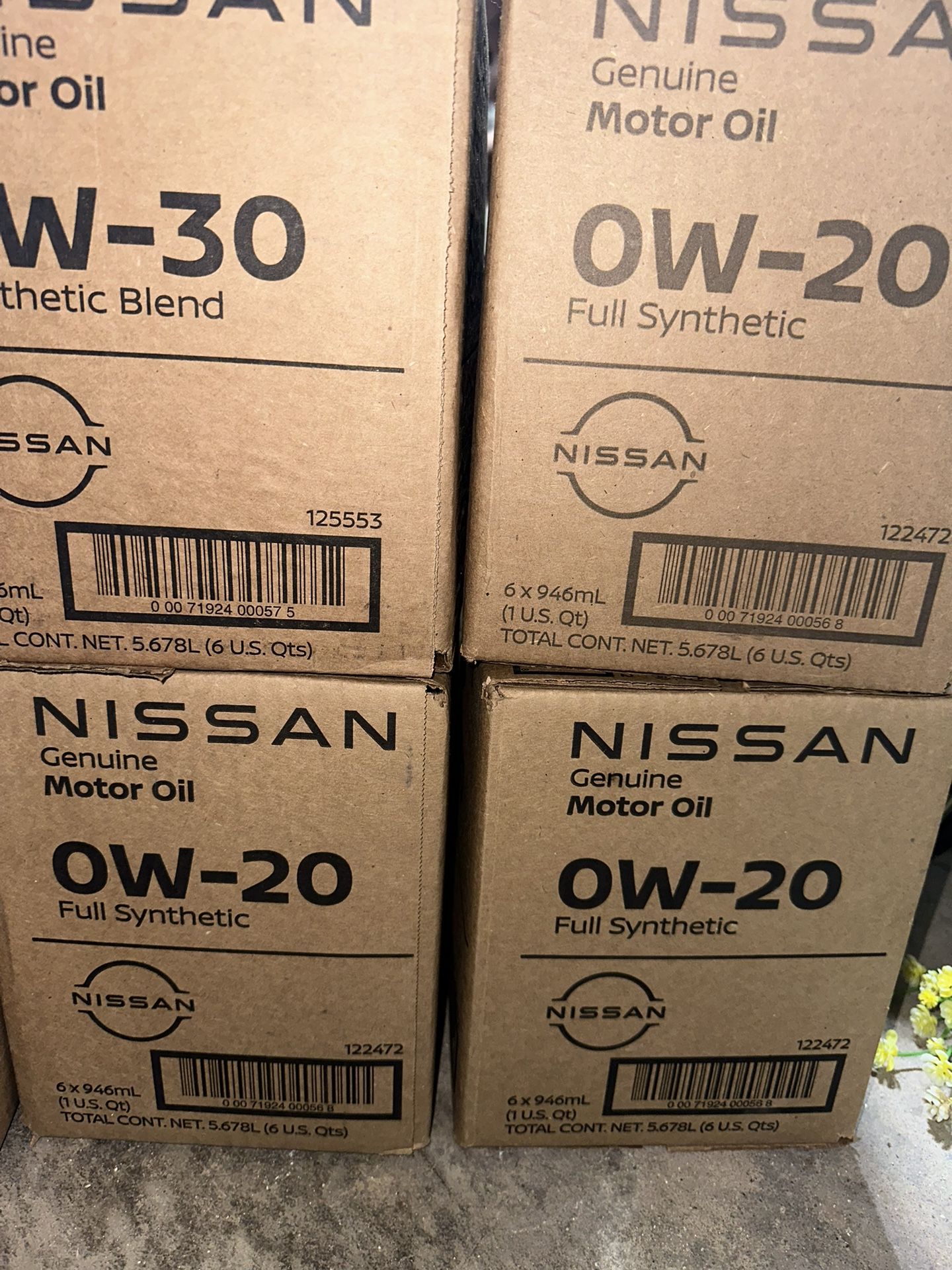 Nissan Synthetic Blend Engine Oil 0W-20