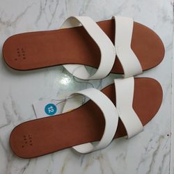 A New Day Women's White Sandals