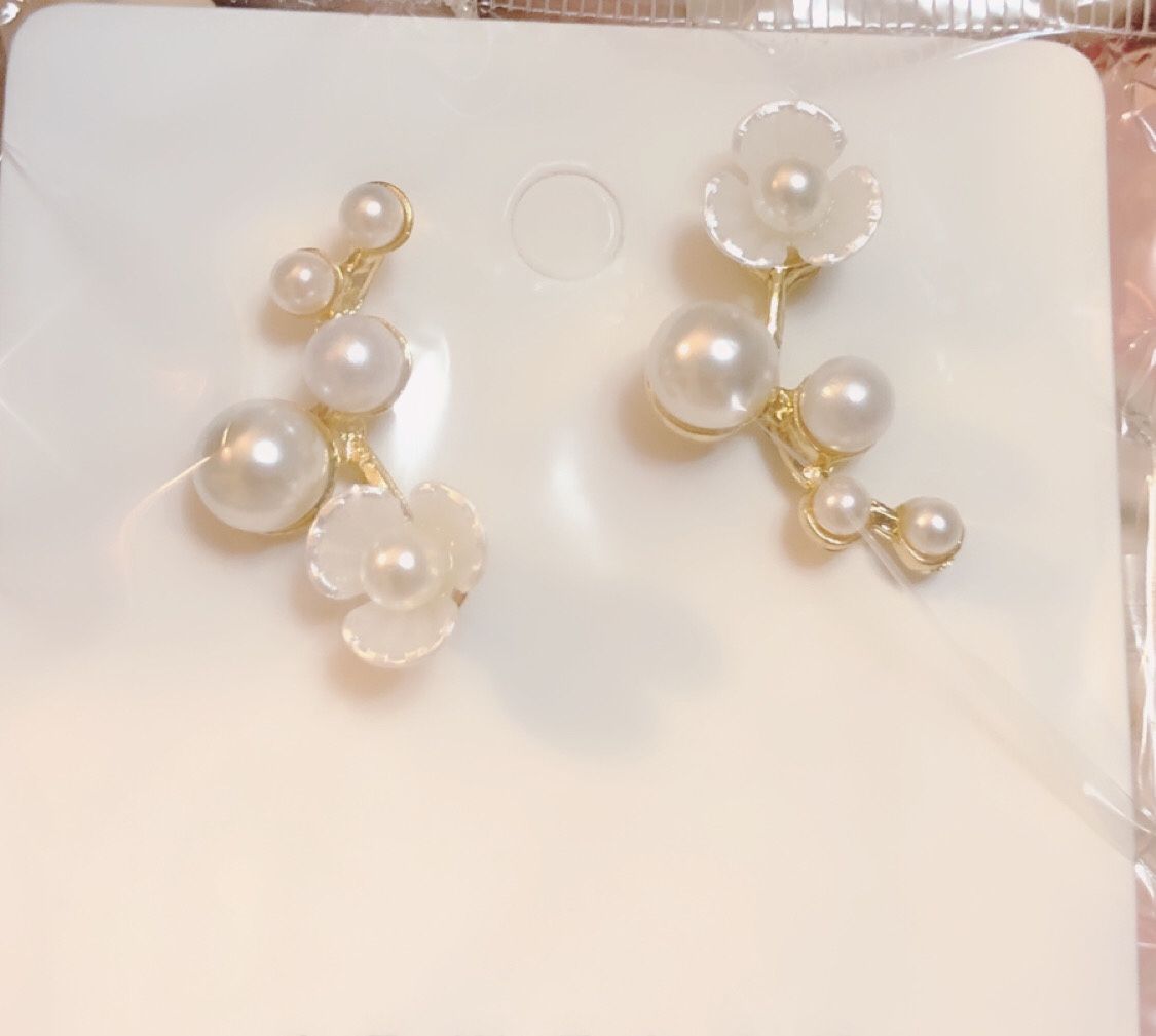 Pearl Flower Earrings
