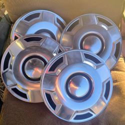 1(contact info removed) Ford F150 Bronco Dog Dish 1/2 Ton Hubcaps Center Caps Half Ton Set of 4 OEM