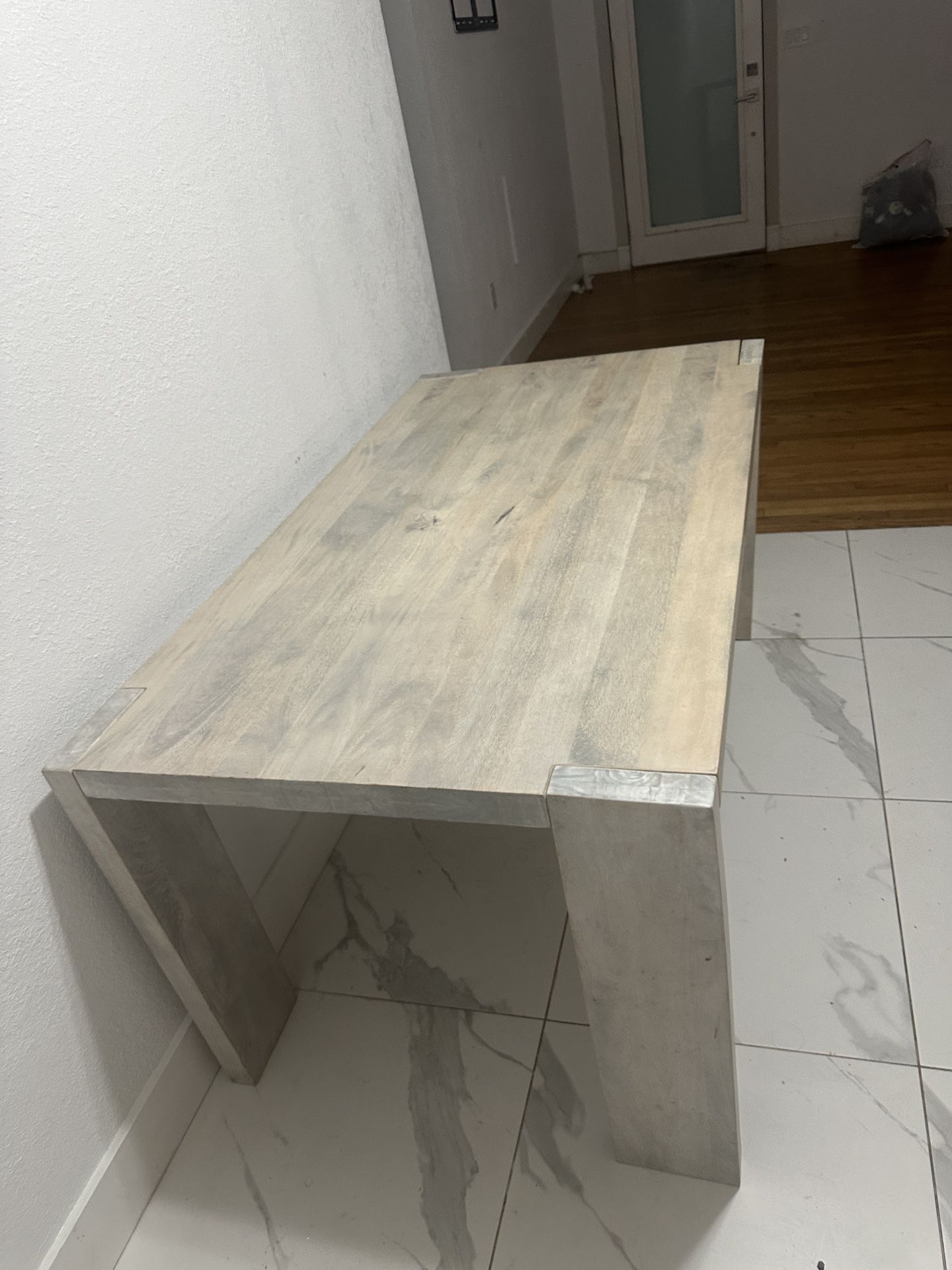 Cb2 Wooden Dinning Table  