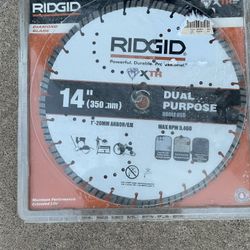 14” Rigid Diamond Blade NEW