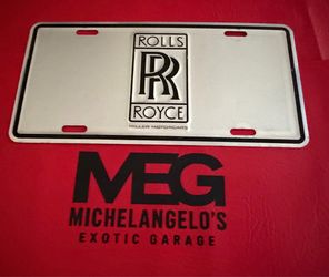 Vintage Rolls-Royce Miller Motorcars Dealer Plate