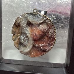 Druzy Oco Agate Pendant