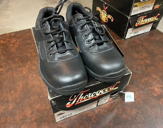 Thorogood Shoes (contact info removed) Men's 8.5M, Women's 10.5M Night Recon Blk Lther/Nyln Athletic Oxford.(44)
