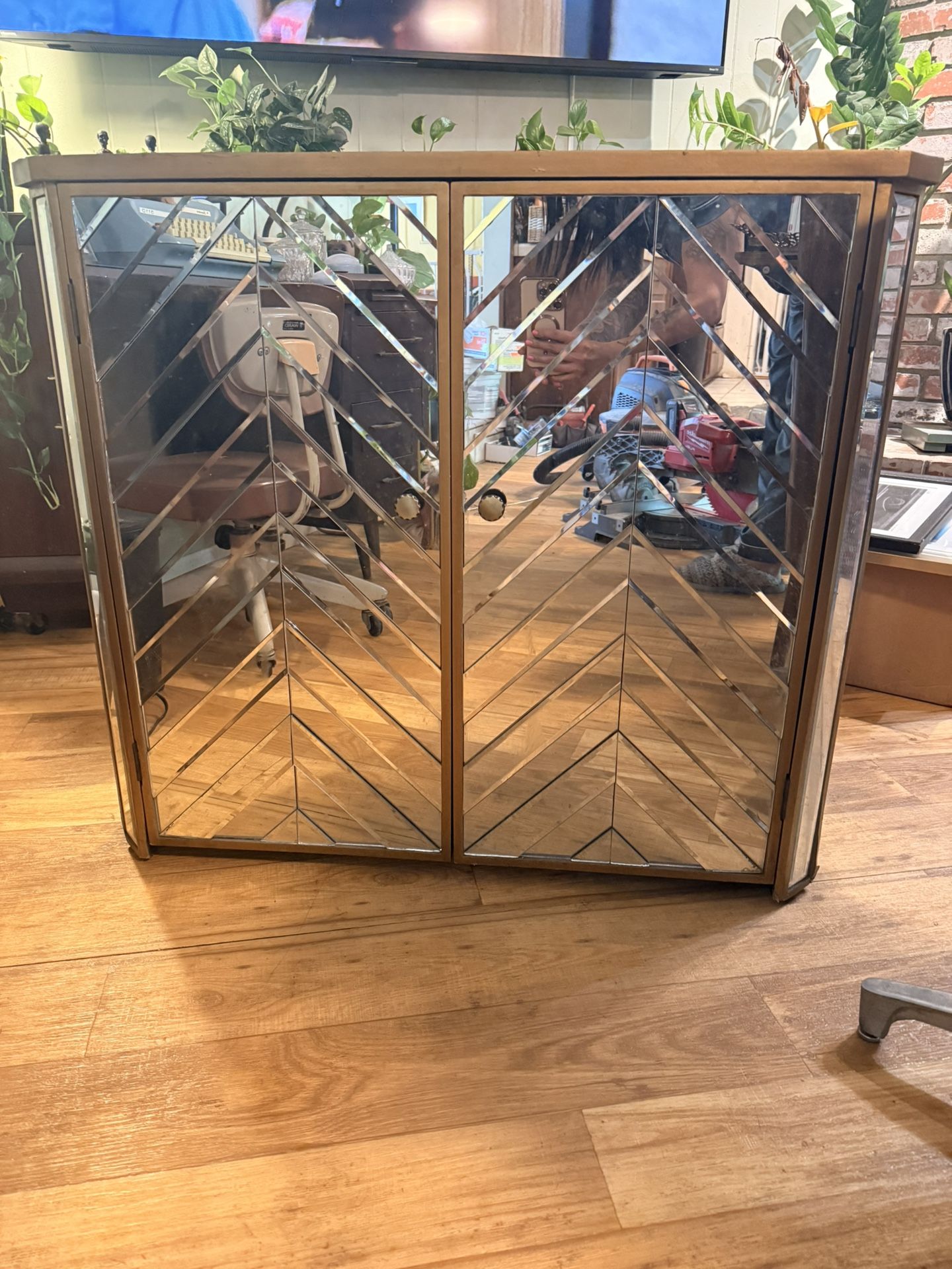 Mirrored Storage cabinet