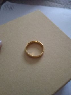 Gold ring unisex
