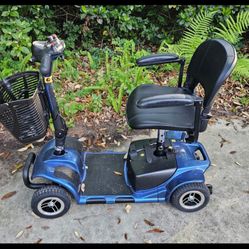 VIVE SAPHIRE BLUE 4 WHEEL ADULT SCOOTER