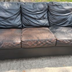 Black Leather Couch
