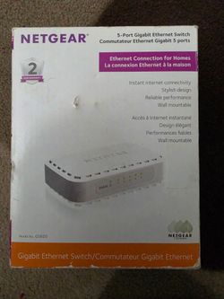 Netgear GS605 5-Port Gigabit Ethernet Switch