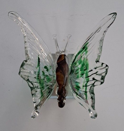 Art Glass Butterfly Paperweight