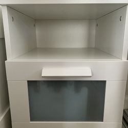 IKEA BRIMNES White Nightstand 39x41 cm (15 ⅜x16 ⅛ ") 102.349.42
