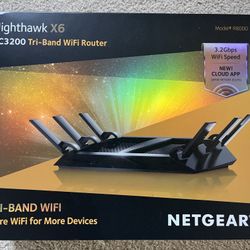 NETGEAR Nighthawk X6 AC3200 Tri-Band Gigabit Wi-Fi Router - ‎Black.