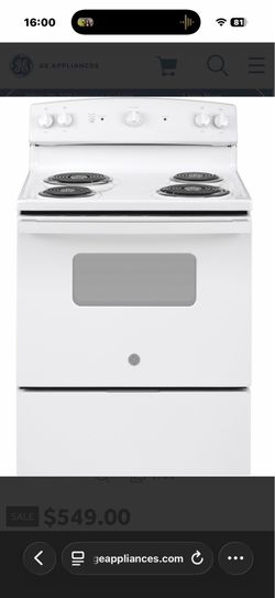 GE® ENERGY STAR® 30" Free-Standing Electric Range