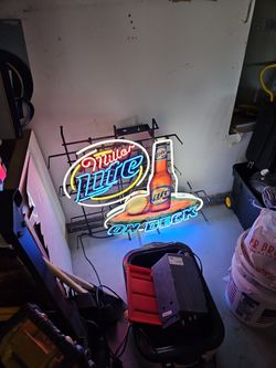 Neon Miller Lite Baseball