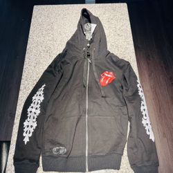 Chrome Hearts Rolling Stones zip up hoodie