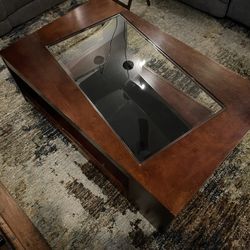 Coffee Table Modern Wood And Glass 