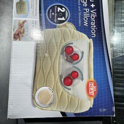 HOMEDICS SHIATSU VIBRATING HEATING PILLOW NEW FIRM PRICE
