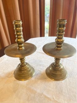Vintage brass candlesticks