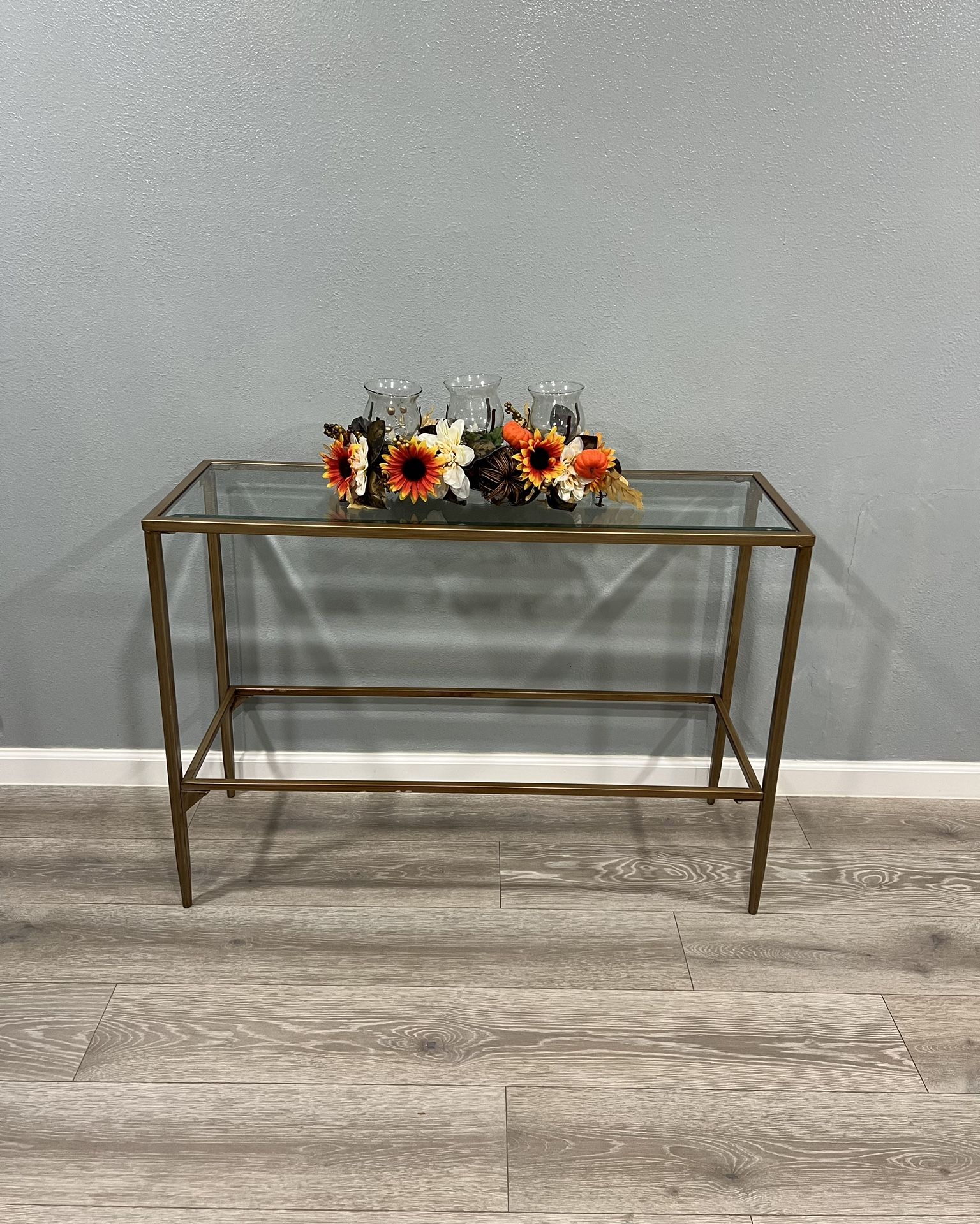 Glass Top Console Table π