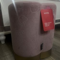 Hello Kitty Pink Heart Vanity Ottoman Stool Chair