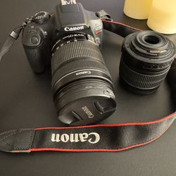 Canon EOS Rebel t6 Camera with 2 Lenses