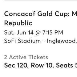 Reselling Ticket, Mexico Vs Dominican Republic 