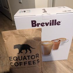 Brand New Breville Bambino Espresso Machine – Unopened + Free Coffee