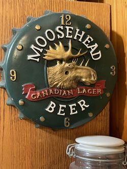 Vintage Moosehead Beer Wall Clock Bar Decor | Bought for $55