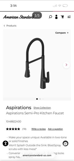 Matte Black Pull Down Kitchen Faucet