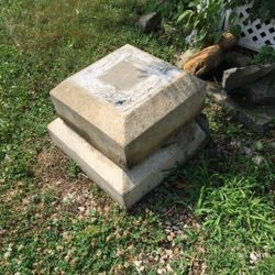 Stone pedestals
