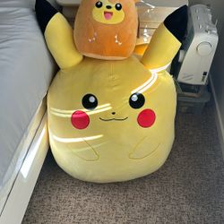 NWT Large Pikachu Squishmallow & Teddiursa Squishmallow
