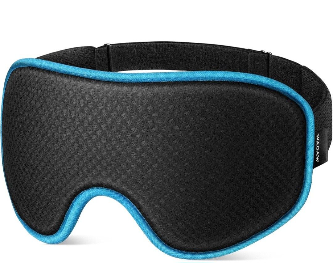WAOAW Sleep Mask for Men Women: Blackout Eye Masks for Sleep