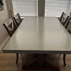 Industrial Dining Table 72” Long 
