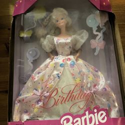 Vintage! 1996 Birthday Barbie Mattel Prettiest Present For Your Special Day Ball