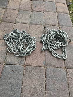 Cadenas ac 43 de 3 octavos 8 pies de largas $30 dólares una o $50 por las dos