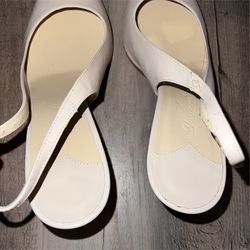 faconnable catalina lea womens heels bone size 6.5