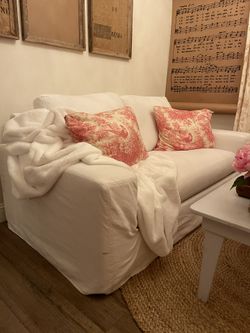 Pottery Barn Slipcover Sofa Loveseat