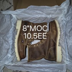 THOROGOOD 💯 LEATHER 8"MOC STEEL TOE LACE UP BOOTS 