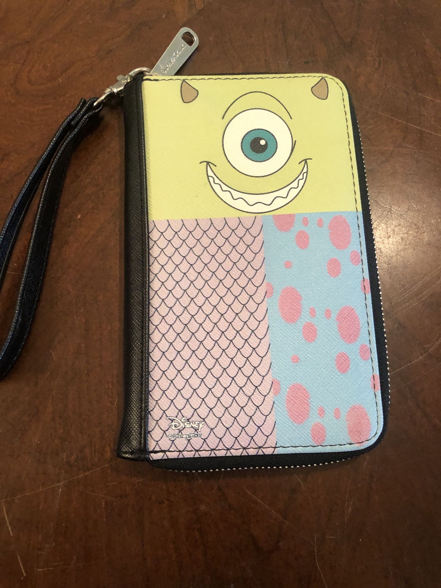 Buckle Down Original Disney Monster's Inc. Zip Around Wristlet Wallet