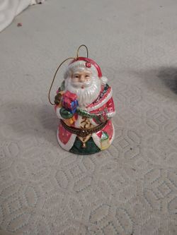 Vintage Santa Music Box 