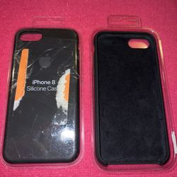 Apple Silicone Case for iPhone 8 - Black
